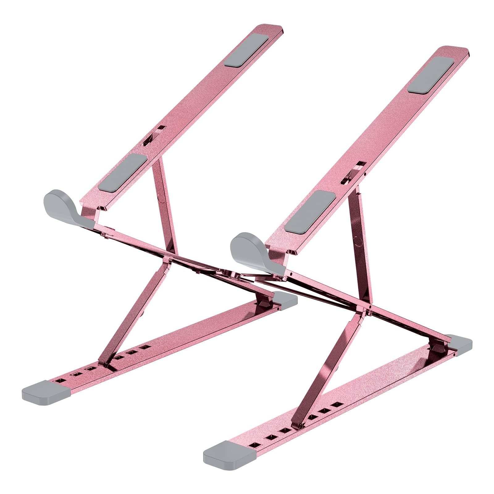 Adjustable Aluminum Laptop Stand — Ergonomic Foldable thumbnail 2
