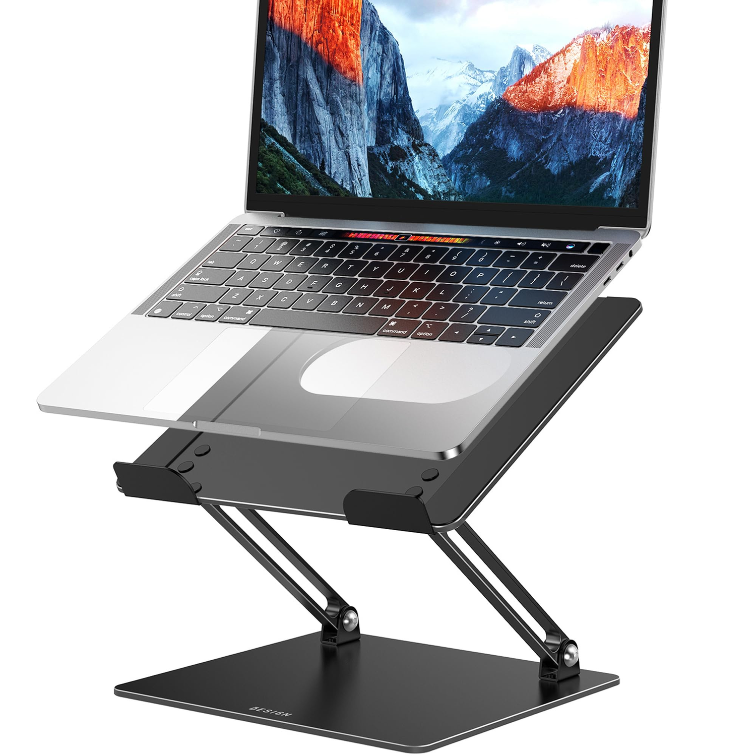 Adjustable Aluminum Laptop Stand — Ergonomic Foldable