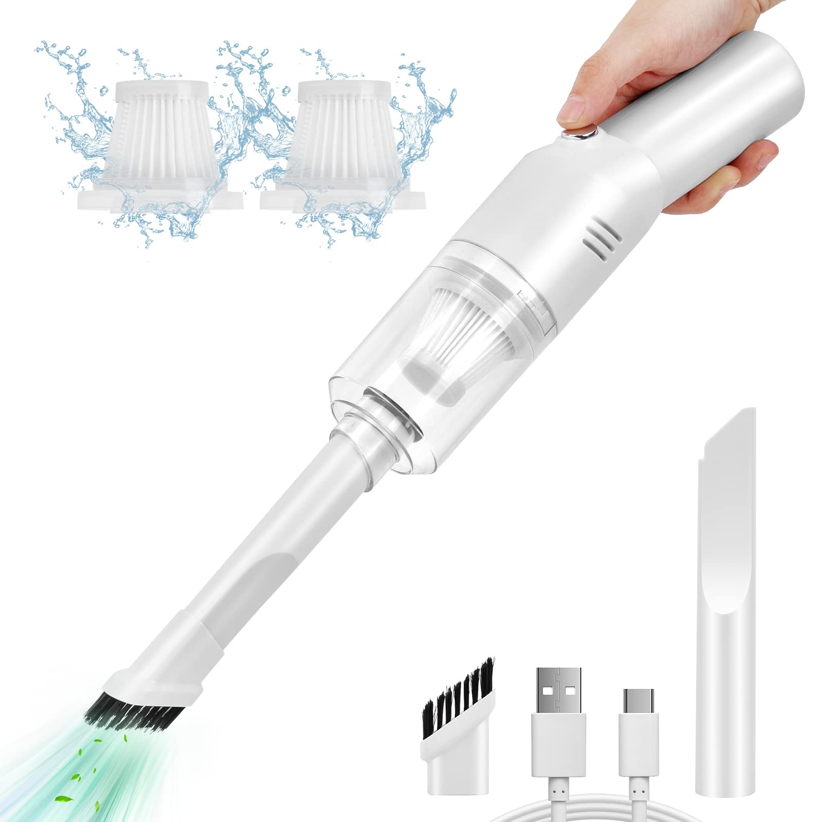 Cordless Handheld Mini Vacuum Cleaner thumbnail 2