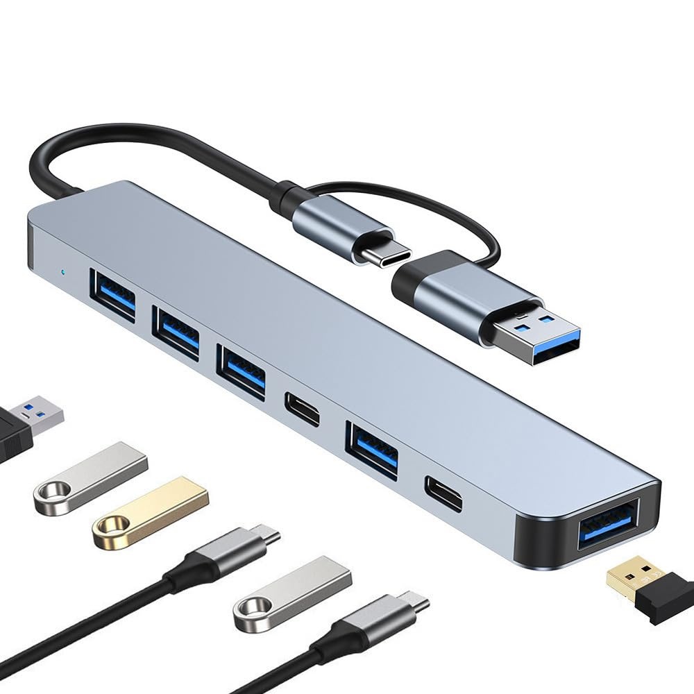 USB-C Hub 7-in-1 Multiport Adapter — Aluminum thumbnail 2